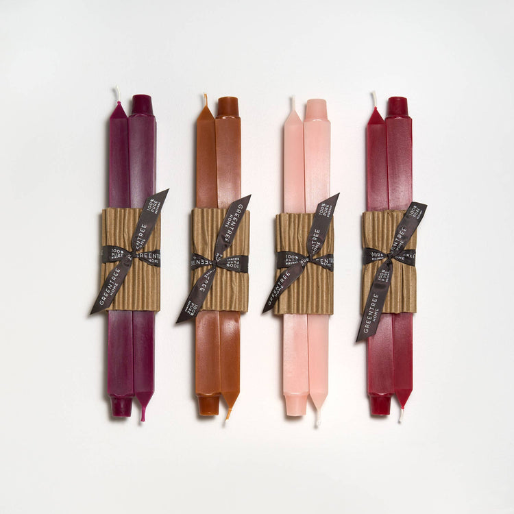 12" Square Taper Candles: Tangerine