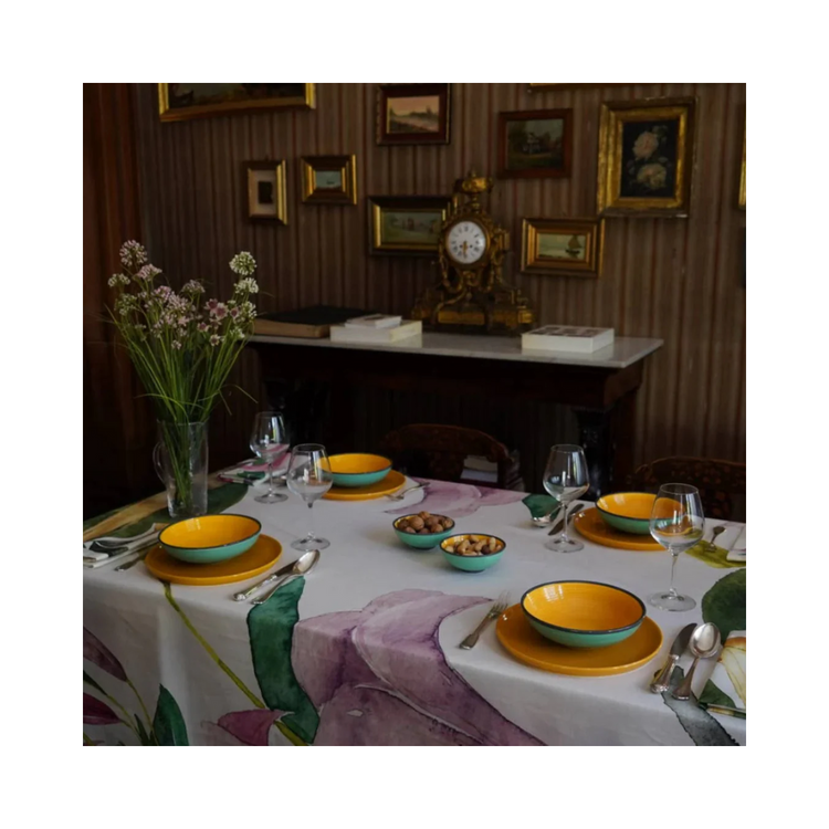 Datura Tablecloth 160x220 Large Floral Table Linen