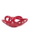 Bowl, Glass Red Basket 3" x 12"