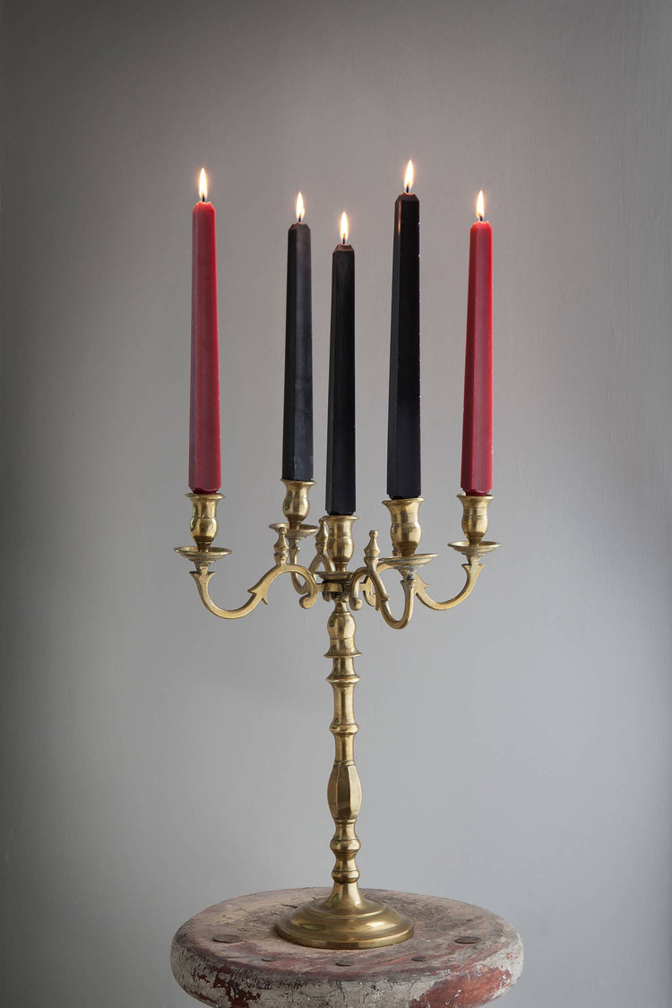 Candle, 12" Square Tapers, Peacock