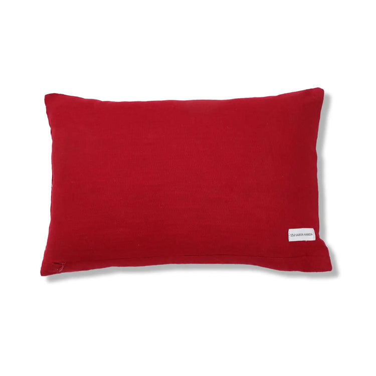 Global Inspired Aztec Red Lumbar Pillow 14x20 with insert