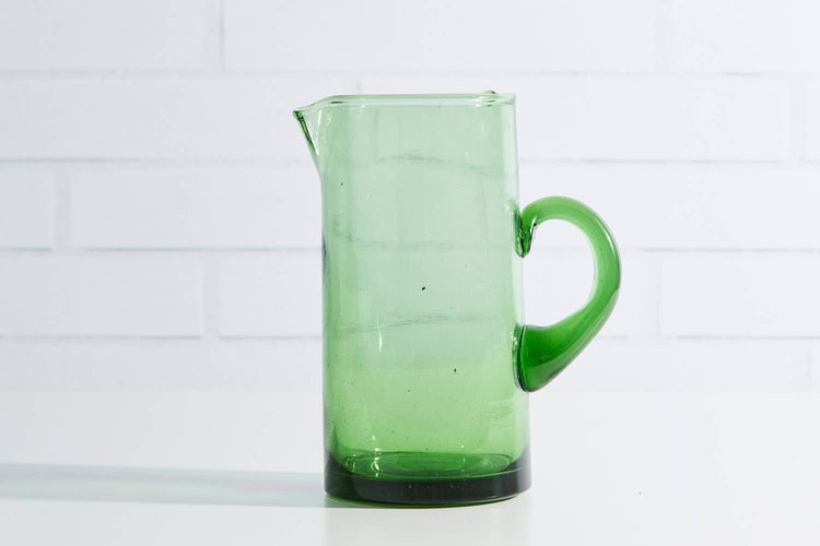 Artisan Moroccan Cone Water Jug - Green