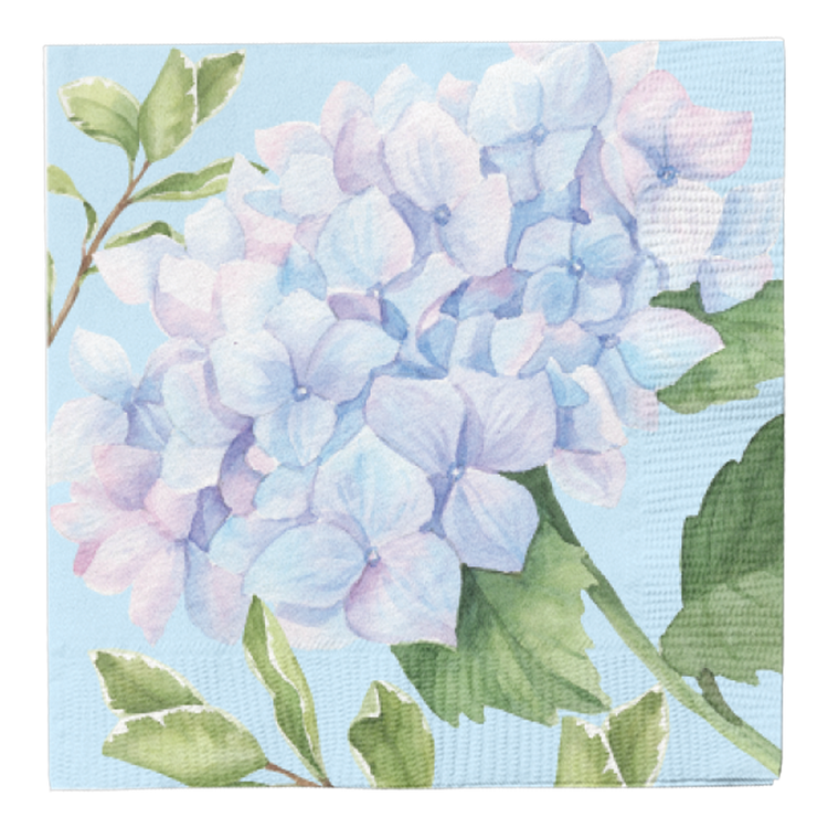 Cocktail Napkin Hydrangea 3 Ply - 20pk