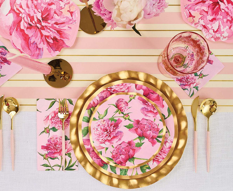Pink Peonies Cocktail Napkins (20pk)