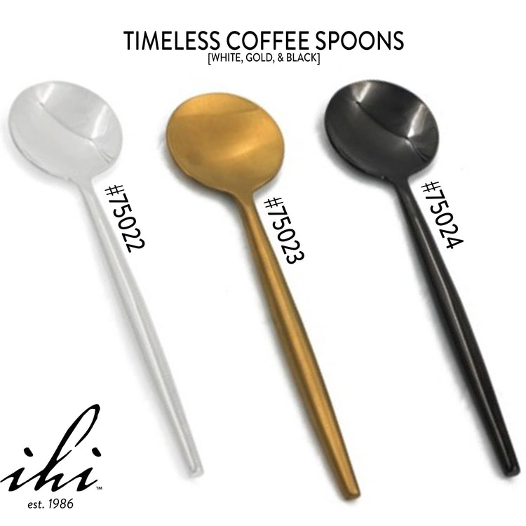Sleek Black Coffee Spoons-4 Piece Set