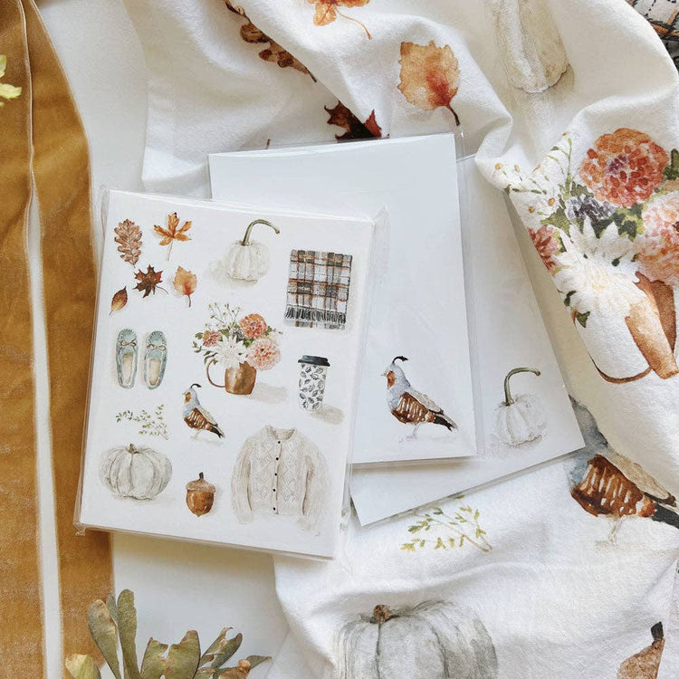 Autumn Harvest Tea Towel