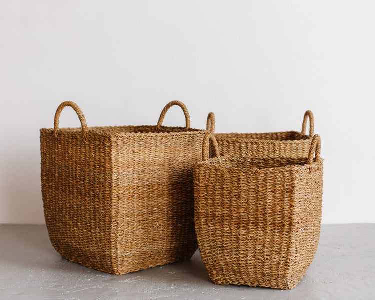 Basket, Square Laundry, Harvest