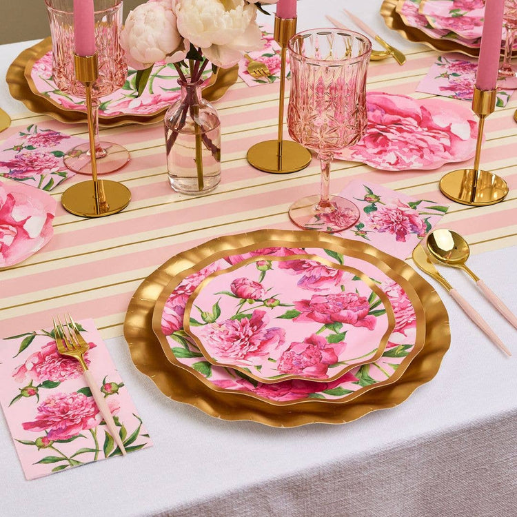 Pink Peonies Cocktail Napkins (20pk)