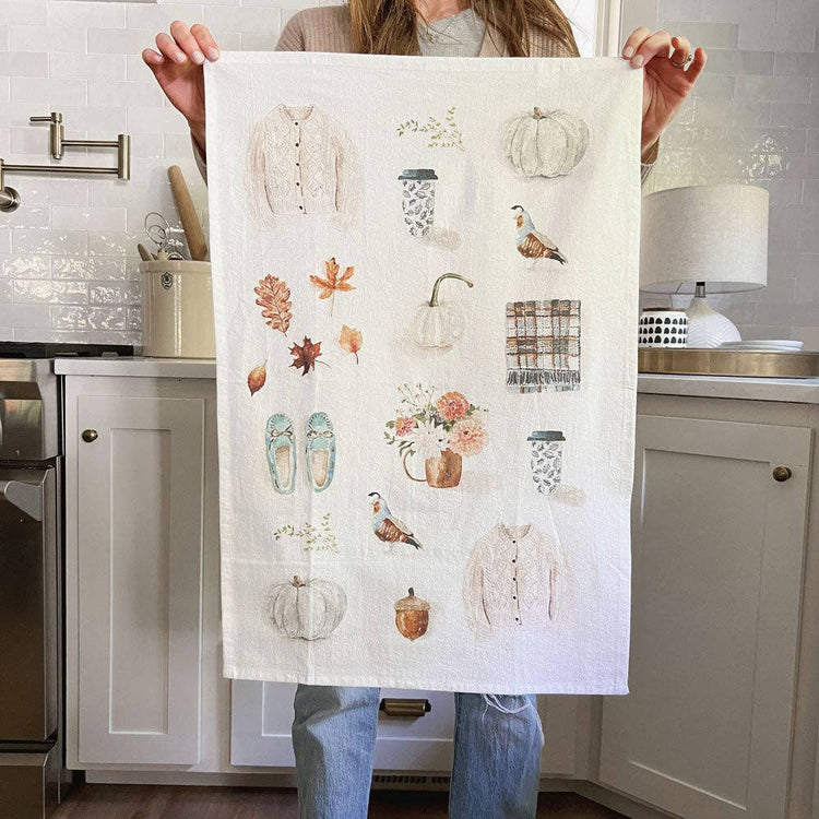 Autumn Harvest Tea Towel