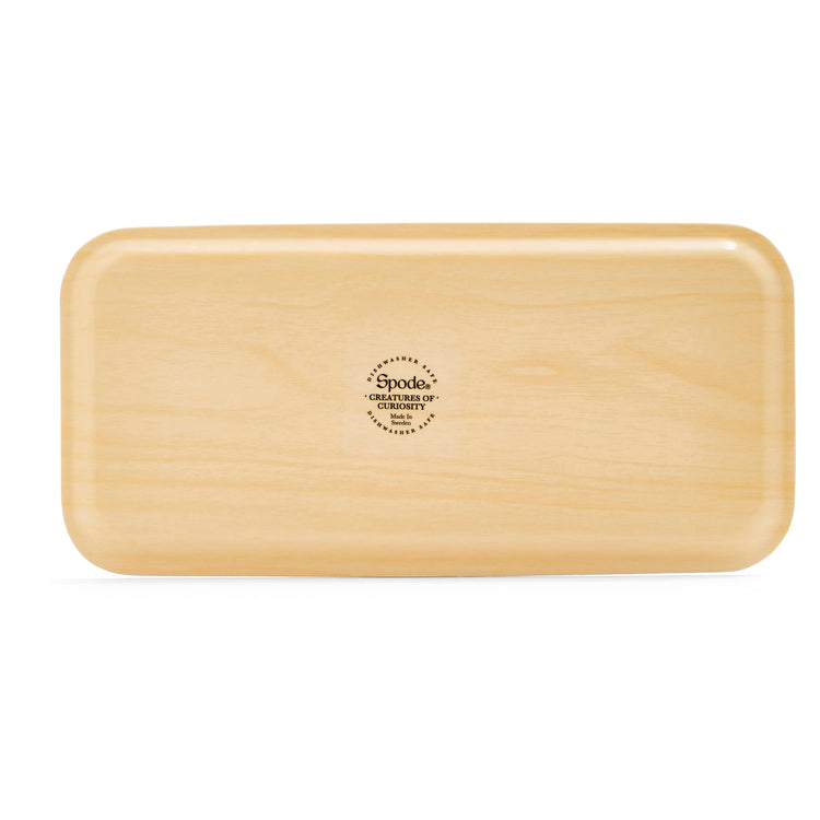 Creatures of Curiosity Rectangular Serving Tray, Dark Floral