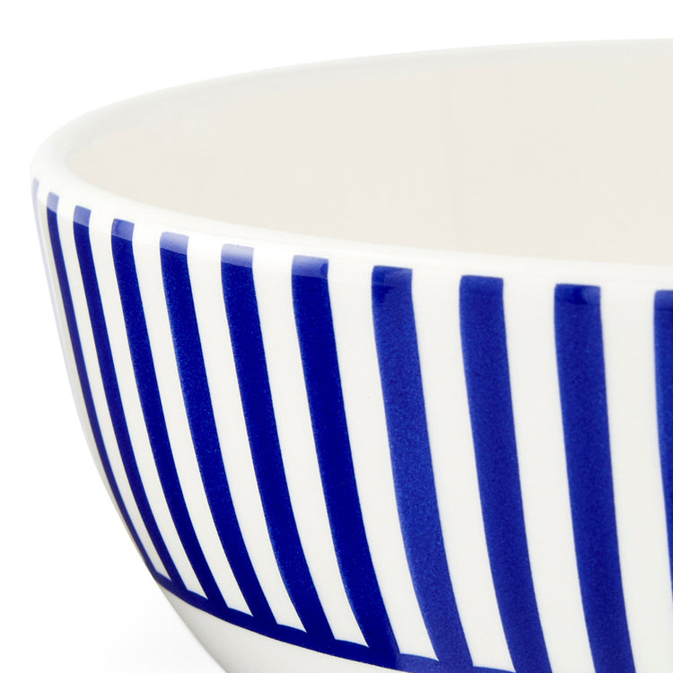 Blue Italian STECCATO RIMLESS BOWL 6.5" by Spode