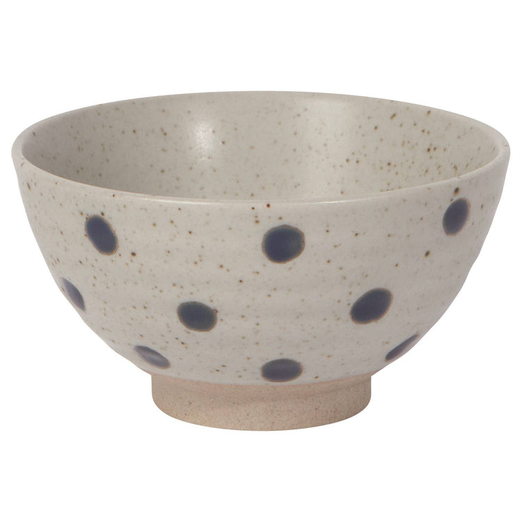 Audrey Dots Ceramic Snack Bowl - 4.75inch