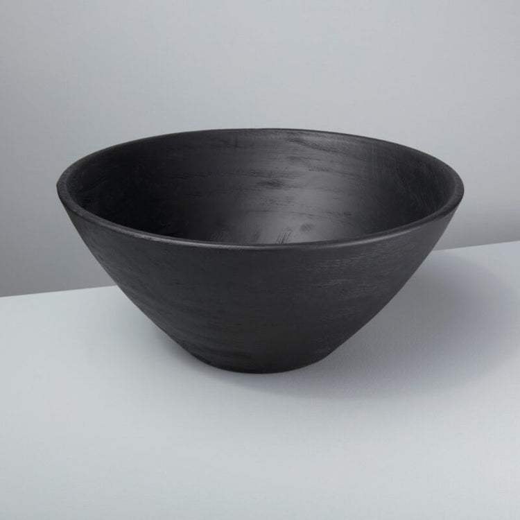 Arendal black mango wood bowl