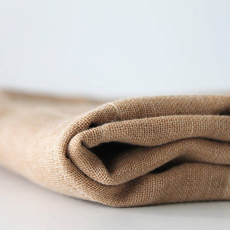 Nawrap Charcoal Infused Organic Cotton Japanese Face Towel - Ivory/Green