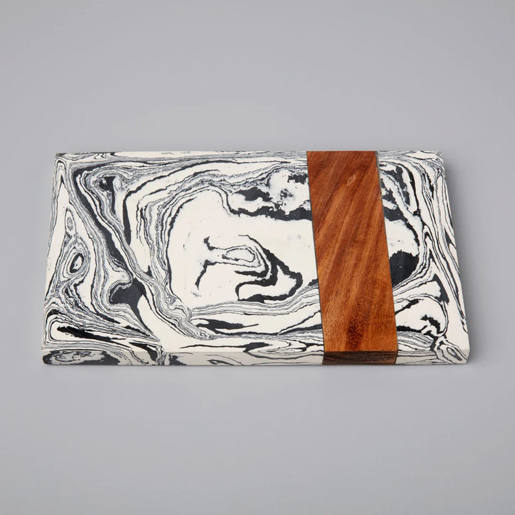 Zebra Marble & Wood Board