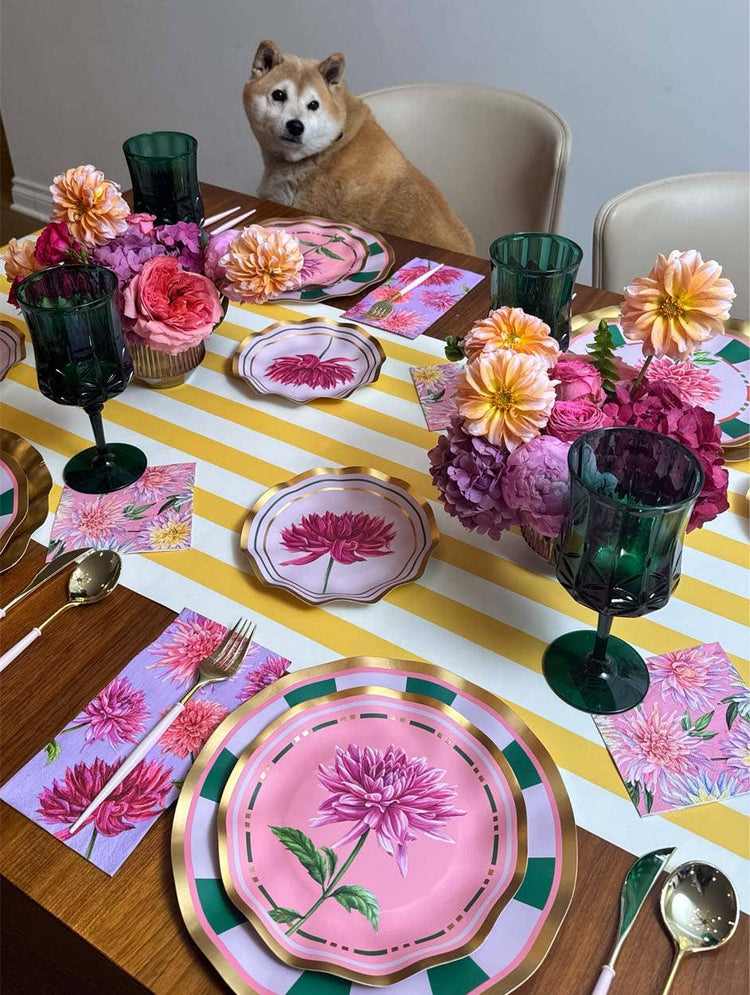 Dahlia Garden Salad Plates/8pk