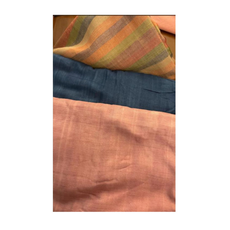 Wrap Stripe Beige Eri Silk Pillow 22x22 with insert