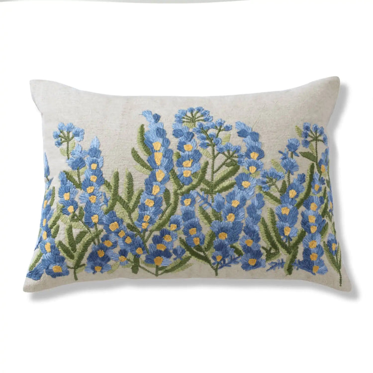 Elegant Blossom Lumbar Pillow 14x20 with insert
