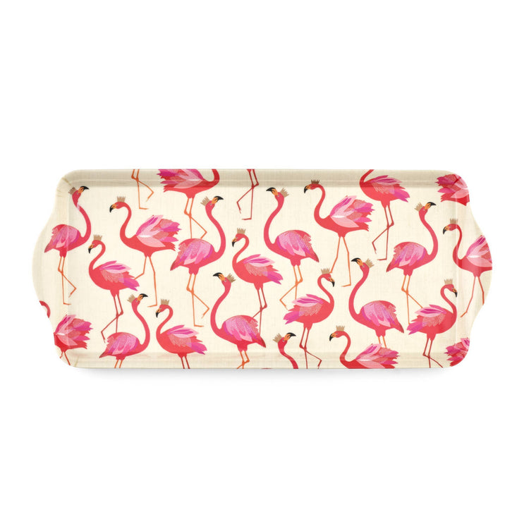 Flamingo Melamine Tray | Tropical Glam Serving Platter