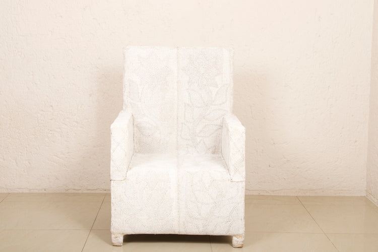 Armchairs, White Beaded, Yoruba tribe