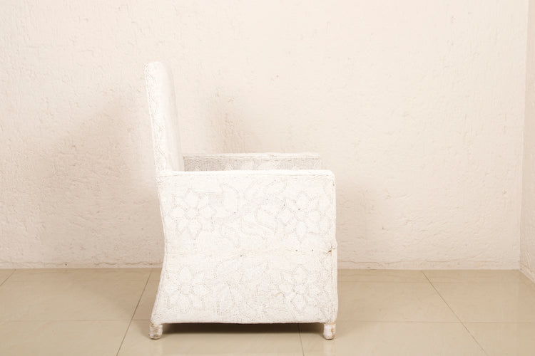 Armchairs, White Beaded, Yoruba tribe