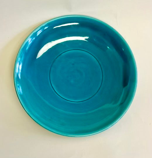 Plate, Handmade Turquoise 11"