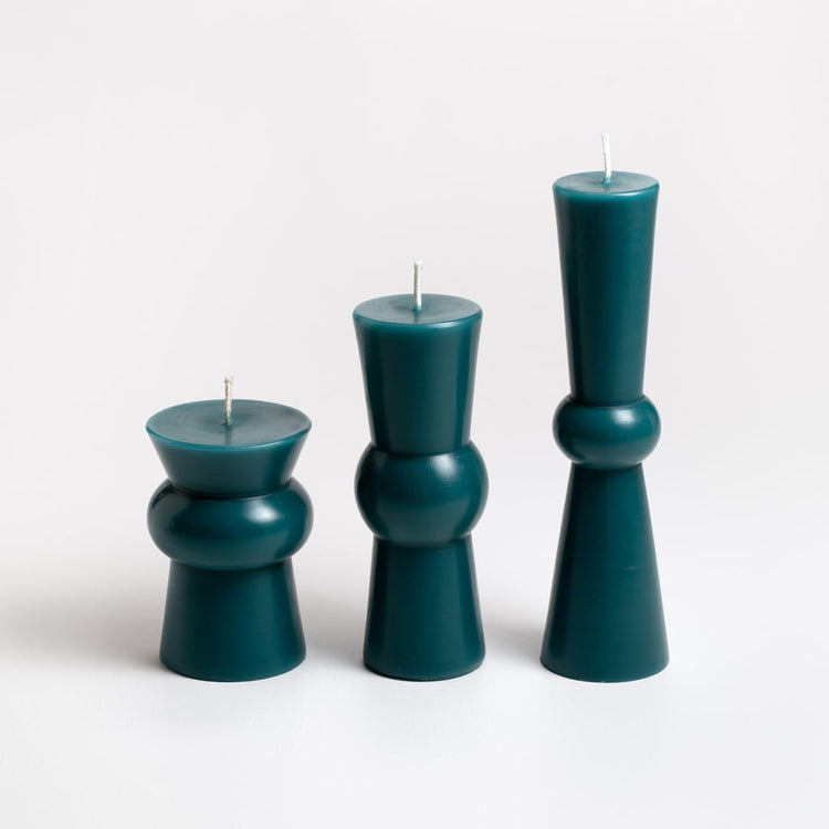 Candle, Tall Pillar, Burnt Amber