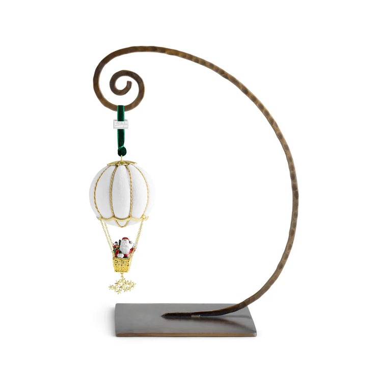 Michael Aram Santa in balloon ornament, metal with festive design, for holiday decoration
