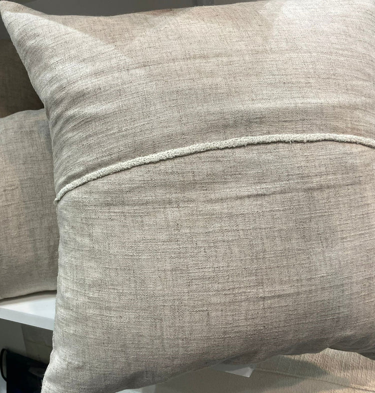Off White Line Pillow, 20"x20"
