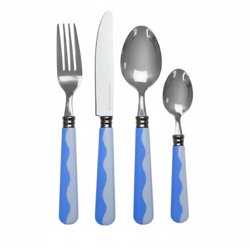 Wave Cutlery Periwinkle & Pale Blue