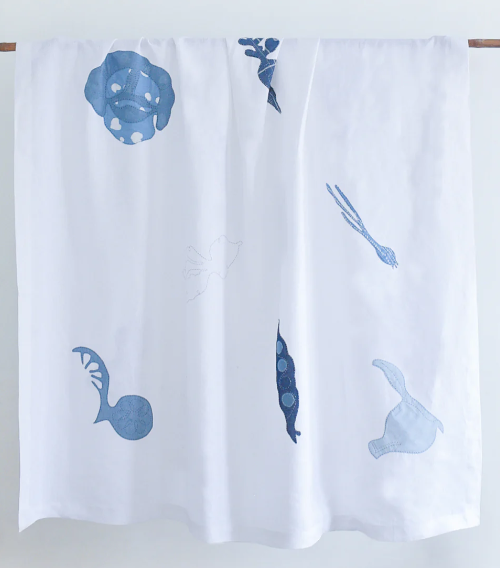 Market Tablecloth Blue 60x90