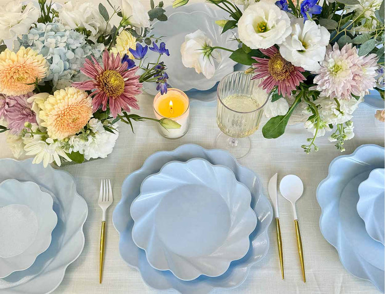 Simply Eco Extra Large Plate- Sky Blue/8pk