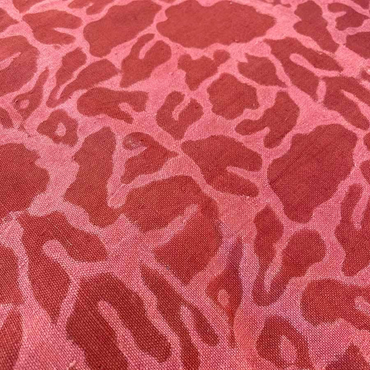 Yan Coral Floral 56" x 84" Block Print Table Cloth | Vibrant Style