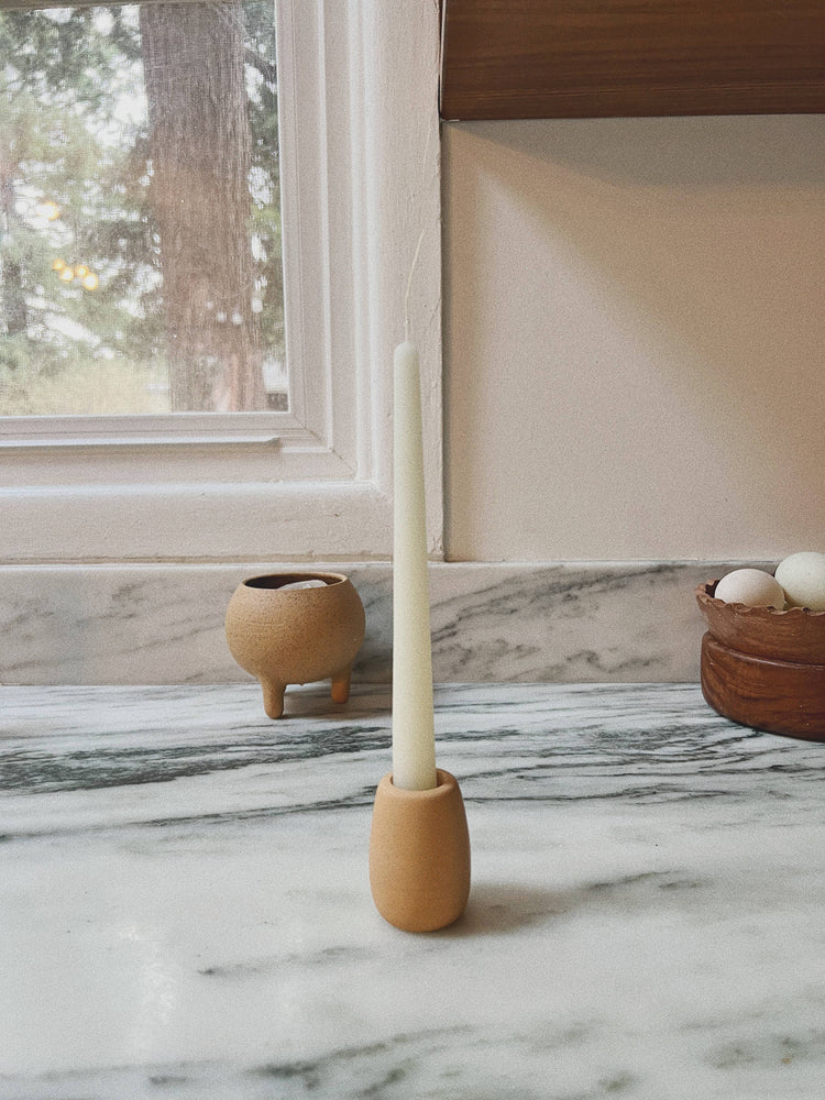 dinner table taper candles: Black 7" Set of 2