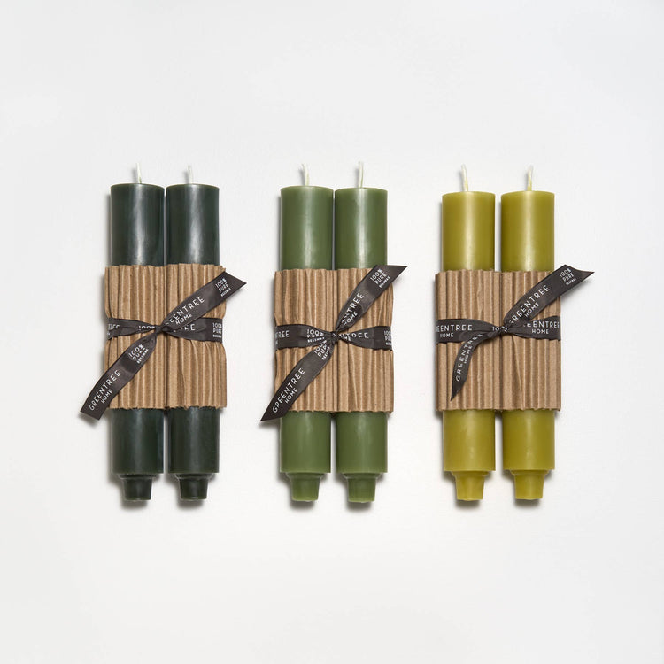 9" Column Tapers: Burnt amber