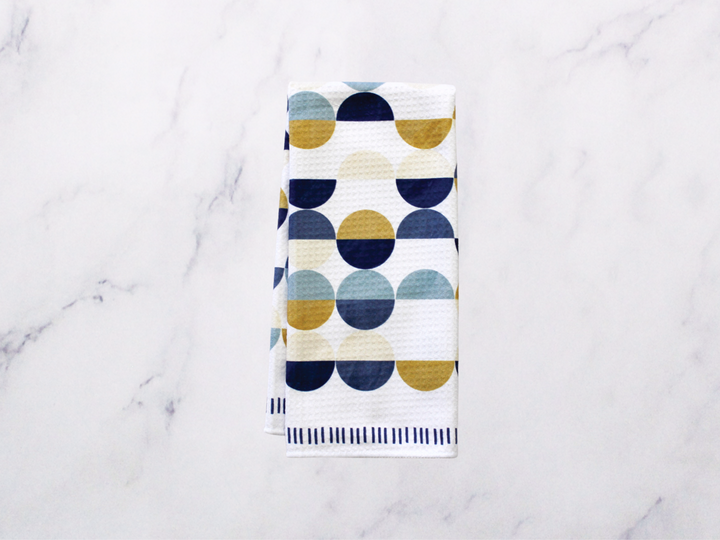 Dish Towel in Cool Geo Colorblock