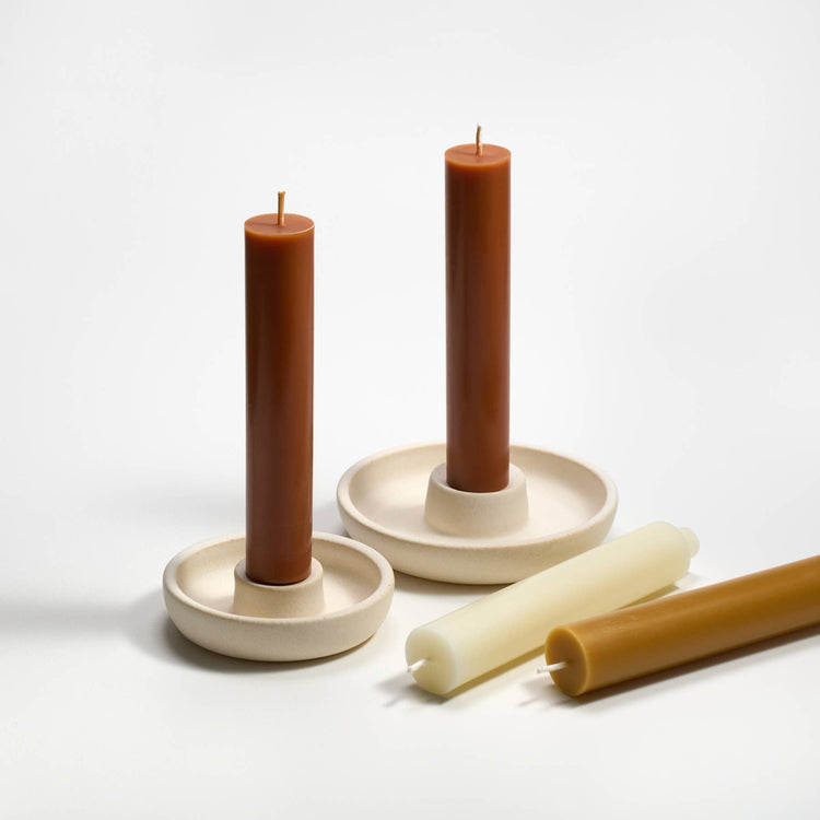 9" Column Tapers: Burnt amber