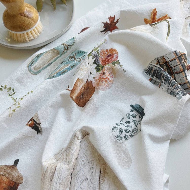 Autumn Harvest Tea Towel