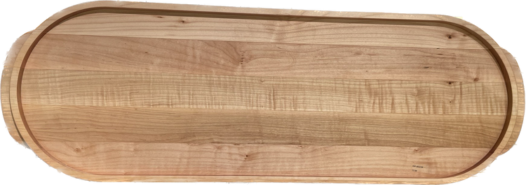 Maple Oval Serving Tray 21 1/2" x 10" x 1 1/4"