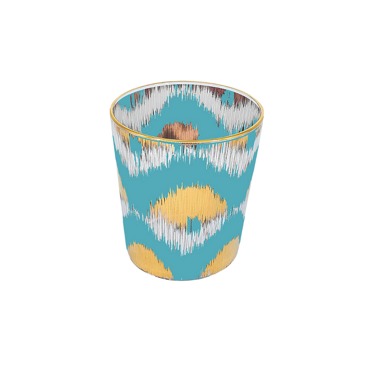 Les Ottomans Sea Blue & Gold Tumblers - 4"