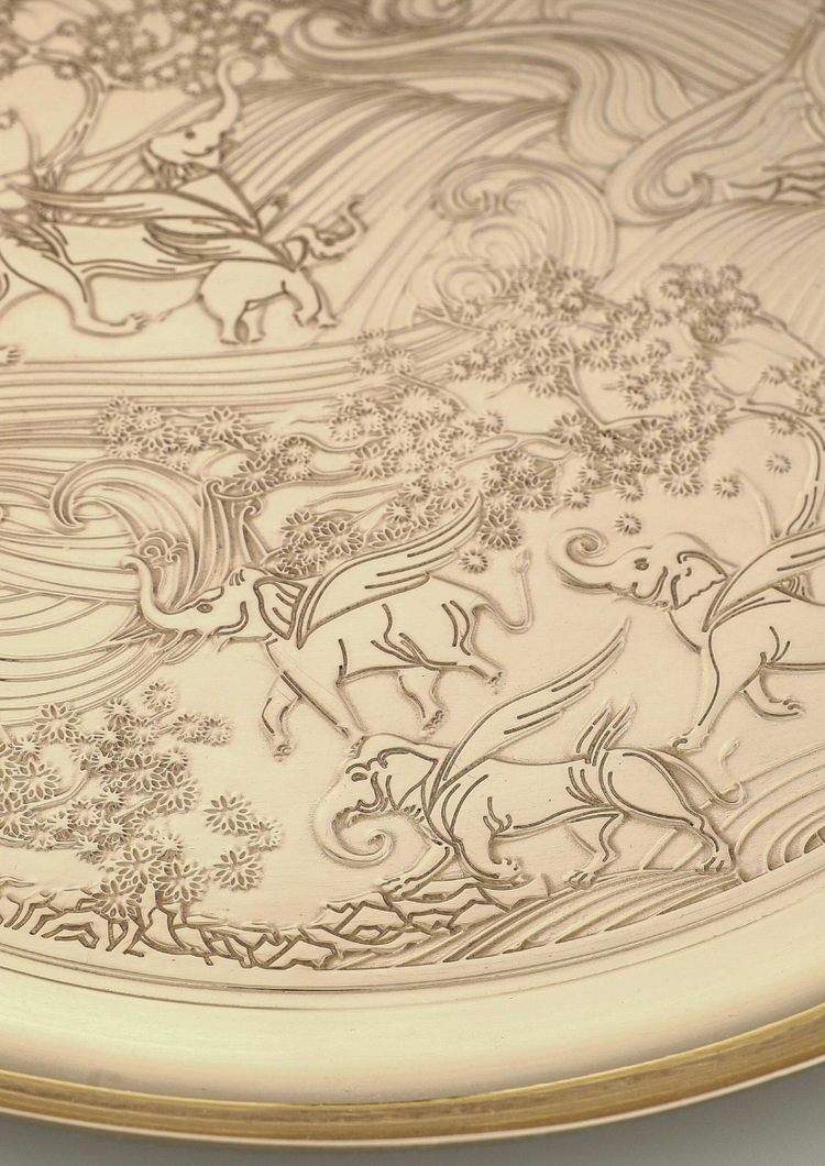 Side Plate, Jag Mandir 14" dia