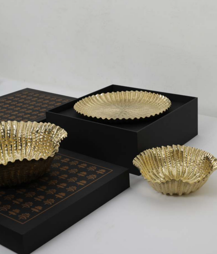 Platter, Memories Of Bundi, brass 10" dia