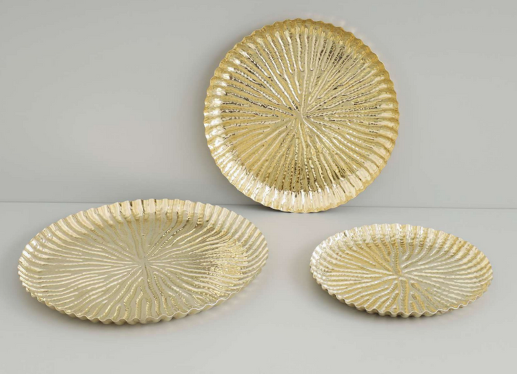 Platter, Memories Of Bundi, brass 10" dia