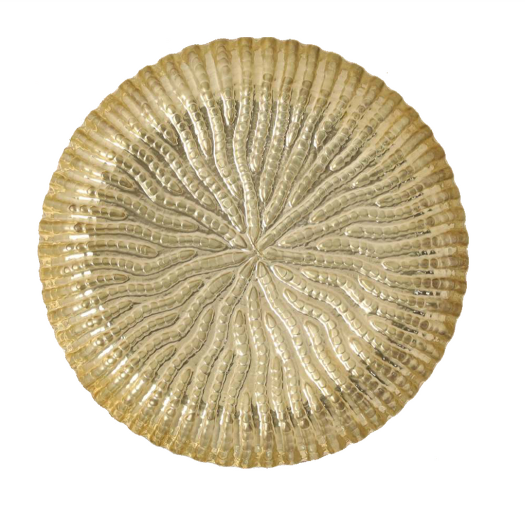 Platter, Memories Of Bundi, brass 10" dia