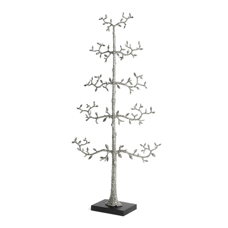 Michael Aram silver espalier Christmas ornament tree, metal with elegant design, for sophisticated decoration