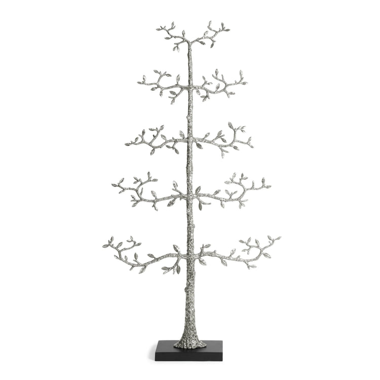 Michael Aram silver espalier Christmas ornament tree, metal with elegant design, for sophisticated decoration