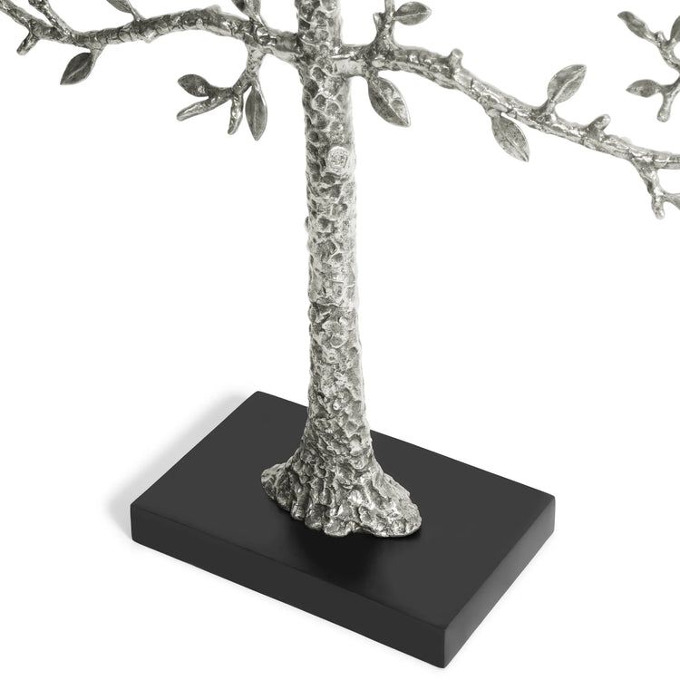 Michael Aram silver espalier Christmas ornament tree, metal with elegant design, for sophisticated decoration