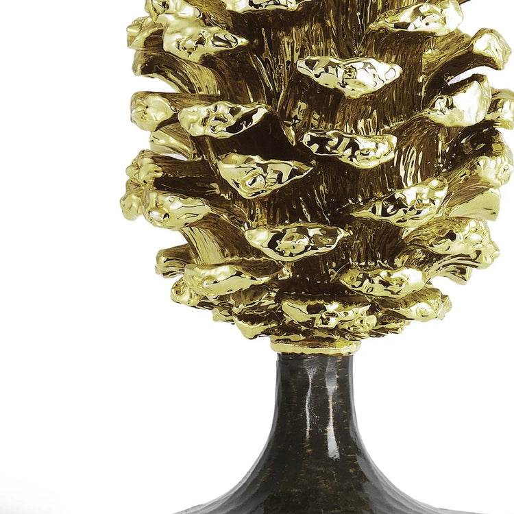 Michael Aram pine cone stocking holder, metal with pine cone design, for holiday decoration