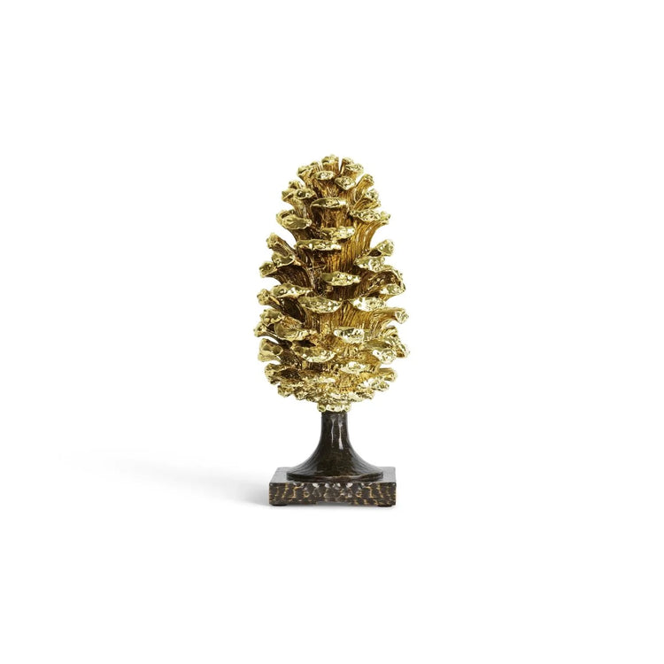 Michael Aram pine cone stocking holder, metal with pine cone design, for holiday decoration