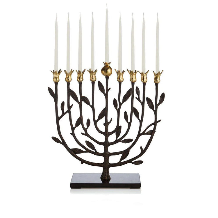Pomegranate kosher menorah